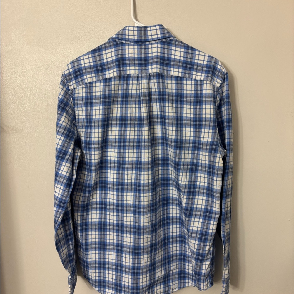 Vineyard Vines Men's White and Blue Check Shirt - Picture 2 of 8